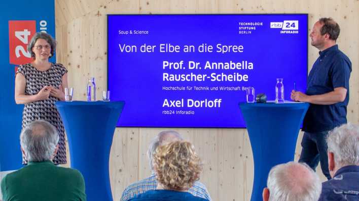 HTW-Präsidentin: Annabella Rauscher-Scheibe, Professorin für angewandte Mathematik und Physik, bei Soup and Science