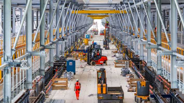 Baustelle Neues Bahnwerk Cottbus