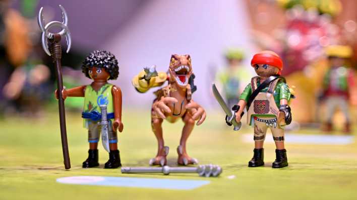 Playmobil-Figuren bei der Spielwarenmesse in Nürnberg