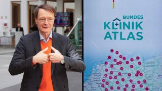 Karl Lauterbach (SPD), Bundesminister für Gesundheit, stellt den Bundes-Klinik-Atlas vor