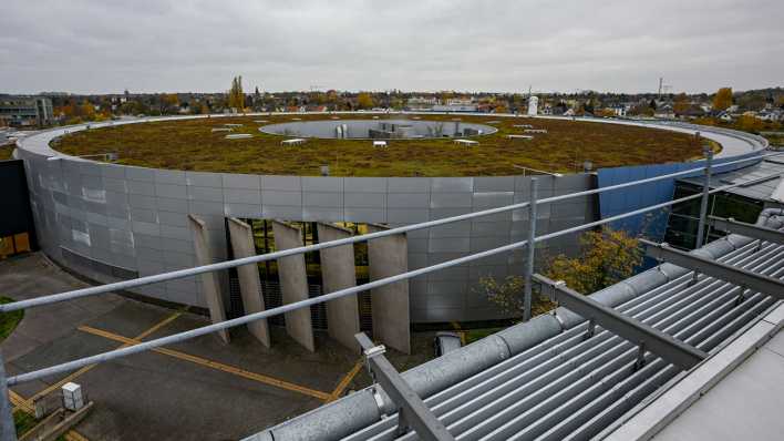 Blick auf den Elektronikspeicherring „Bessy II“ in Adlershof.