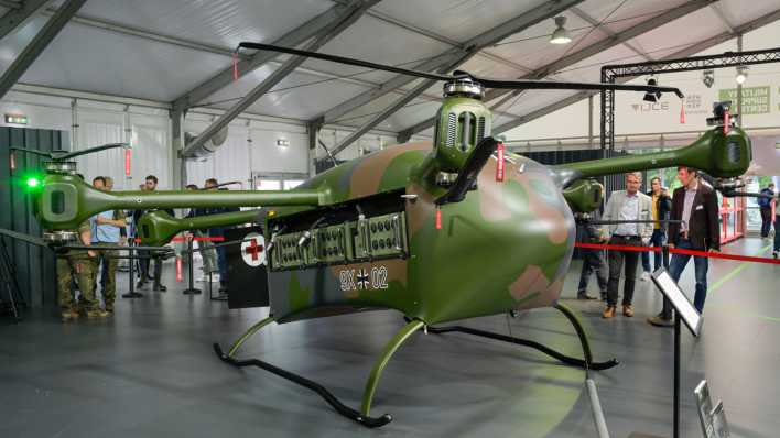 Rettungsdrohne UAV Grille der Bundeswehr, ILA 2024