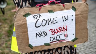 Kita-Streik und Demo in Berlin