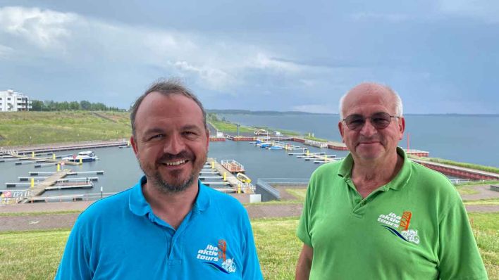 Sören und Eckhard Hoika von IBA Aktiv Tours (Bild: rbb/Karsten Zummack )