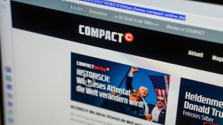 Die Website vom vorübergehed verbotenen "Compact"-Magazin.