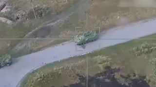 Vom russischen Außenministerium veröffentlichte Bilder sollen ukrainisches Militärgerät in oder nahe der Region Kursk zeigen.