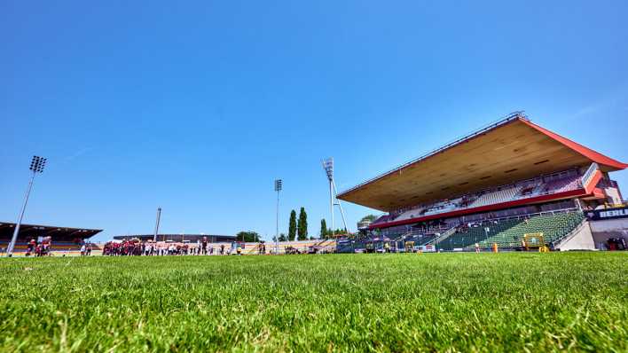 Das Stadion im Friedrich-Ludwig-Jahn-Sportpark in Beriln.