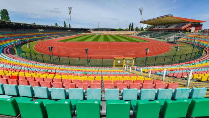 Das Jahnstadion in Berlin Prenzlauer Berg