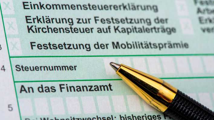 Steuererklärung für Finanzamt