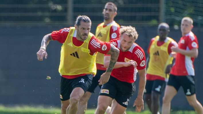 Christian Trimmel und Benedict Hollerback beim Union-Training