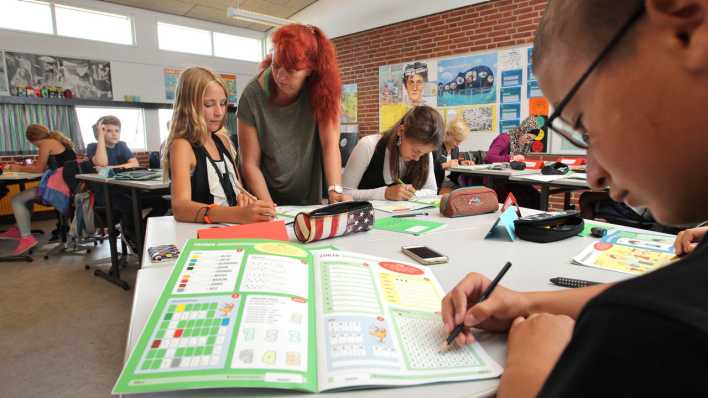 Deutschunterricht an einer Schule in Dänemark