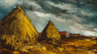 Maurice de Vlaminck: Die Getreideschober, 1950