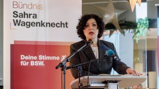 Die BSW-Parteivorsitzende Amira Mohamed Ali