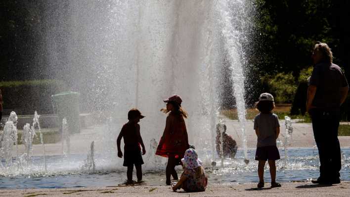 Springbrunnen im Berliner Treptower Park