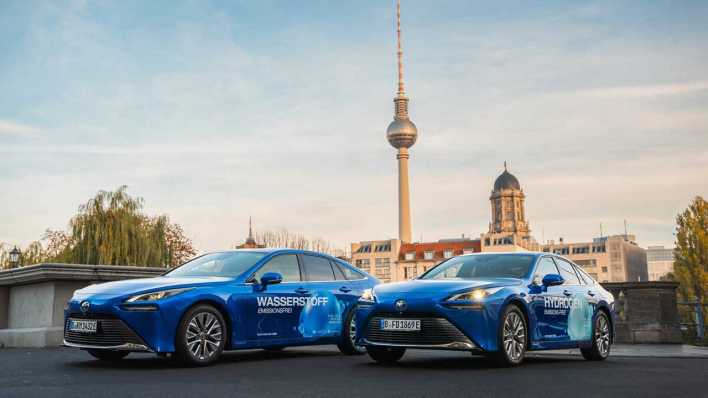 Wasserstoff-Taxiflotte des Projektes "H2 Moves Berlin" (Bild: Toyota)