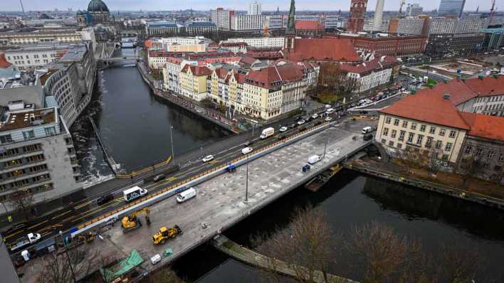 Ersatzneubau entsteht an der Berliner Mühlendammbrücke