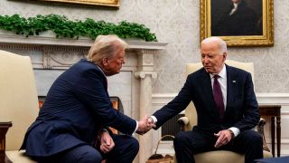 Washinton, 13.11.2024: Präsident Joe Biden empfängt Donald Trump (Bild: IMAGO/UPI Photo/AL DRAGO)