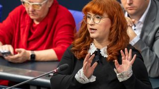 Agnieszka Brugger (Bündnis 90/Die Grünen) spricht im Bundestag.