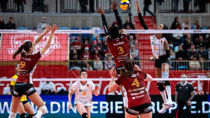 Challenge Cup Halbfinale SC Potsdam - Roma Volley (Bild: IMAGO/BEAUTIFUL SPORTS/Nicol Marschall)