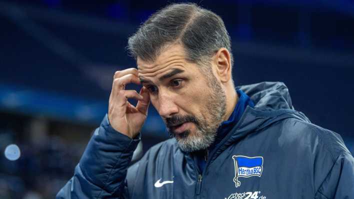 Hertha-Coach Cristian Fiél weiß nicht weiter