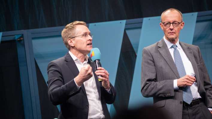 Daniel Günther und Friedrich Merz (beide CDU)