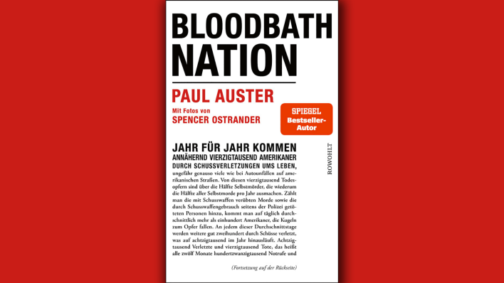 Paul Auster, Spencer Ostrander: Bloodbath Nation; Montage: rbbKultur